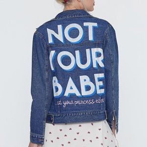 Nasty Gal Not Your Babe Denim Jacket